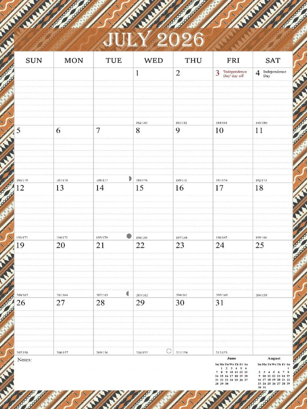 2026-2027 Wall Calendar Spiral-bound Twin-Wire Binding - 18 Months 8.5